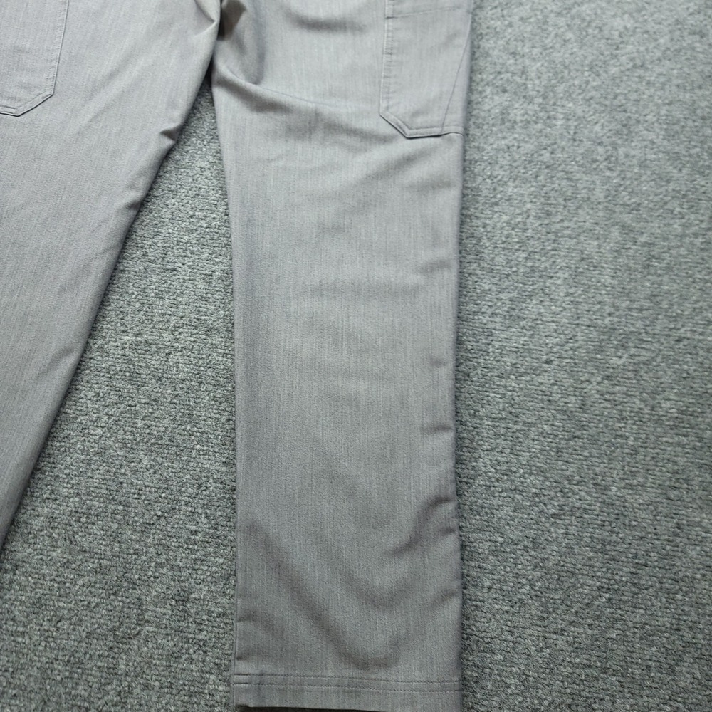 FIGS Technical Collection Grey Scrub Pants Petite Small TW2000P Teal Drawstring - Picture 16 of 16